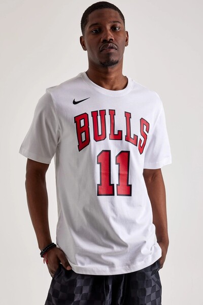 Nike Nba Chicago Bulls Derozan Unisex Tee Printed Men's Casual T-Shirt White