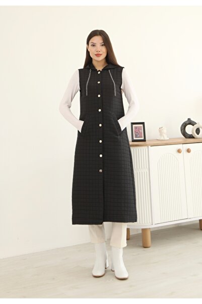 MODAELA Zincir Detaylı Kapitone Yelek