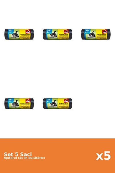Fino Set of 5 Garbage bags, 35L, 30 pieces