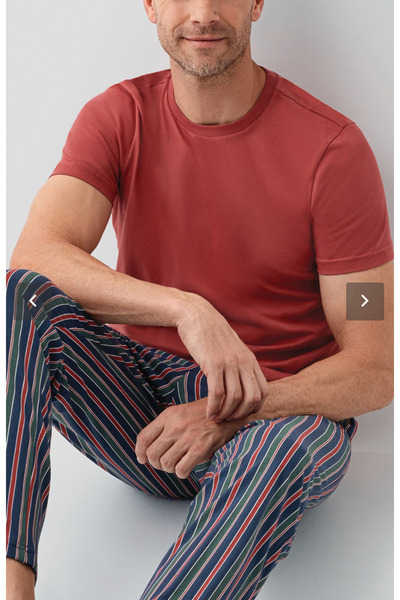 Arnetta Set de pijamale pentru bărbați, 100% bumbac, (cu șosete cadou)