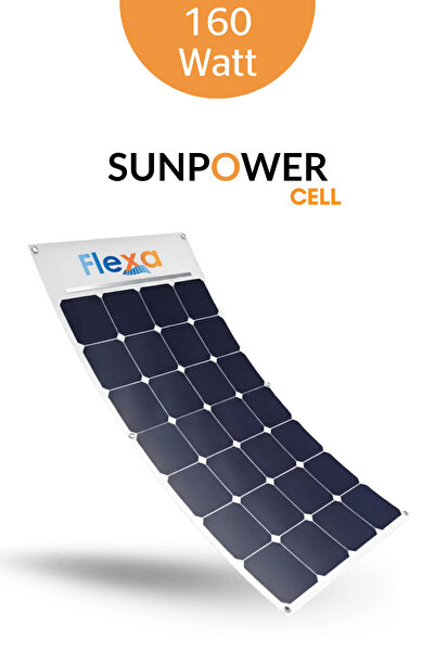 Flexa 160 Watt Esnek Güneş Paneli FX-160 Siyah