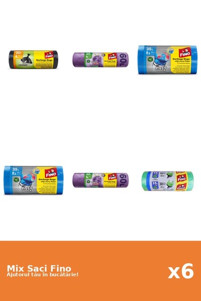 Fino Set 6 Saci Fino: 4x 30 buc, 2x 60 l