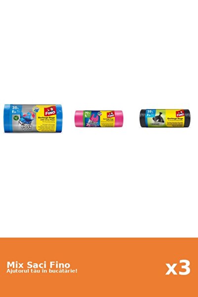 Fino Set 3 Saci Fino: 2x 30 buc, 1x 70 l