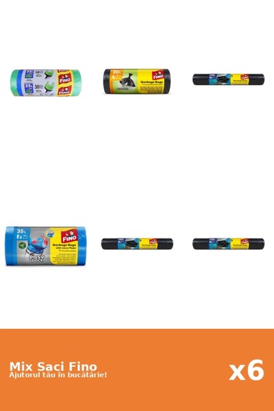 Fino Set 6 Saci Fino: 3x 30 buc, 3x 120 l