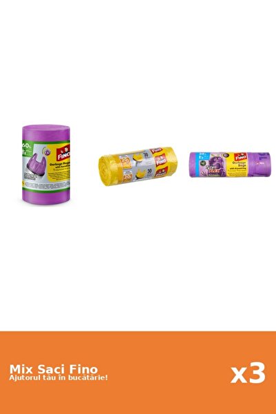 Fino Set 3 Saci Fino: 1x 60l, 1x 30 buc, 1x 35 l