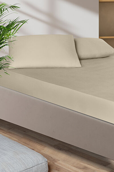 Pierre Cardin ملاءة سرير قطنية ساتان مطاطية 200x200