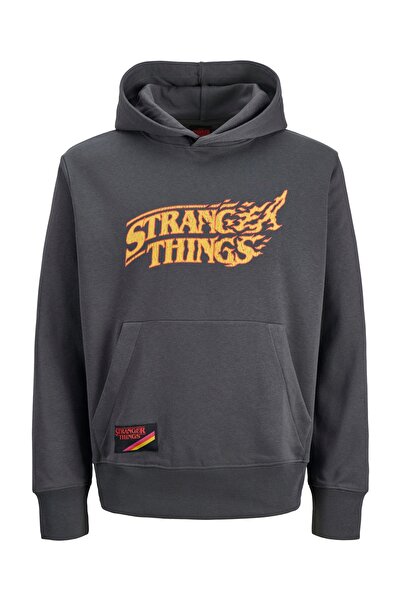 Jack & Jones Jorstranger Things Erkek Sweatshirt Kapşonlu Relaxed Fit 12291655