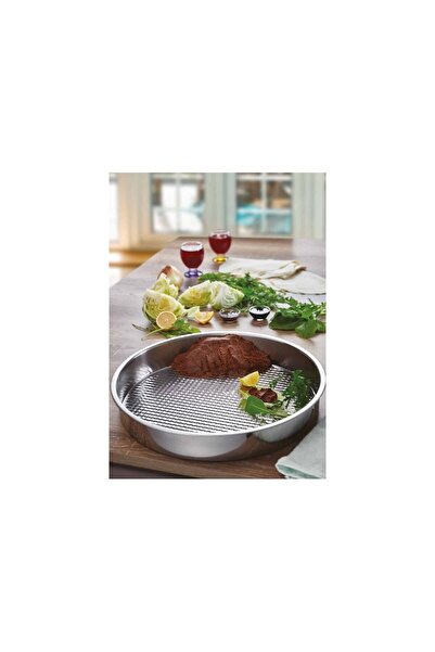 Qerhome صينية كفتة فولاذية فاخرة مقاس 44 سم.