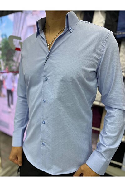 PASSERO Slim Fit V-Neck Cold Print Lycra