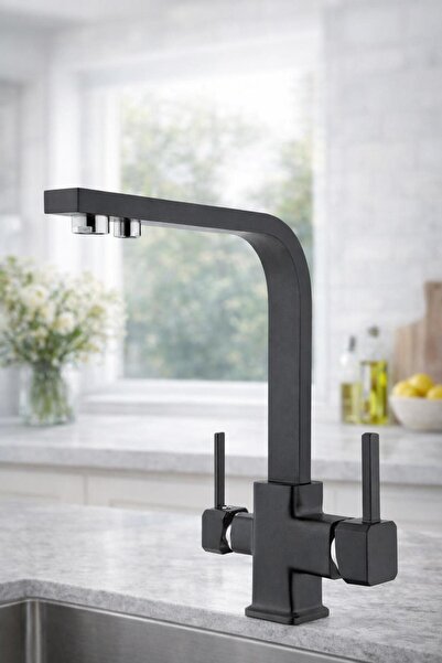 RocciArmatur siyah Arıtmalı Mutfak Bataryası Siyah Mutfak Bataryası Mutfak Dekor