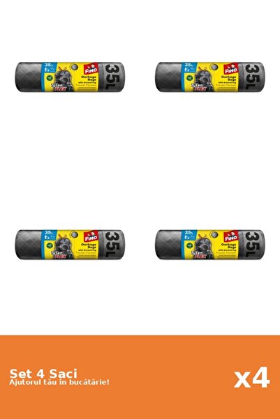 Fino Set of 4 Tytan Flex drawstring bags, 35 l, 15 pieces