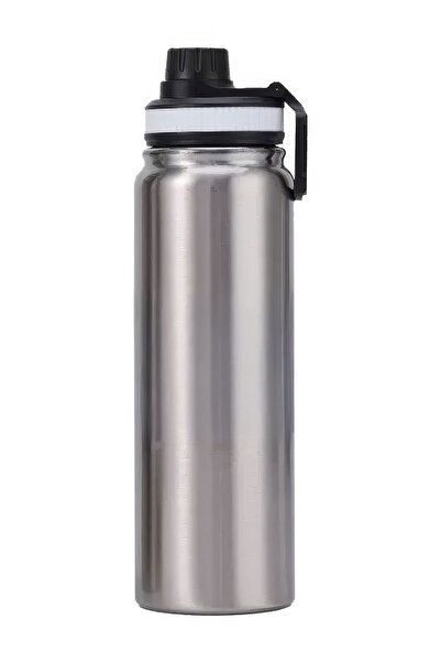 Weather Forecast 304 L Steel Silver 1000 ml Camping Thermos with Handle Cin855Gr