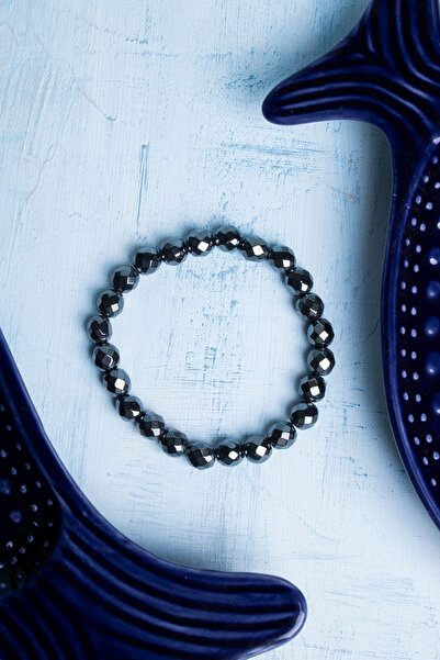 Deniz Doğal Taş Certified Hematite Natural Stone Bracelet