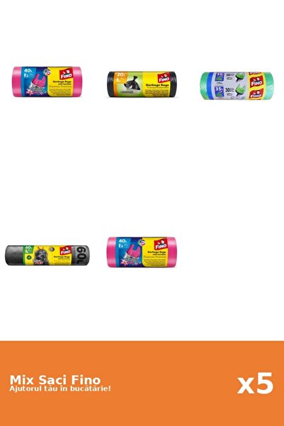 Fino Set 5 Saci Fino: 2x 40 l, 2x 30 buc, 1x 60 l