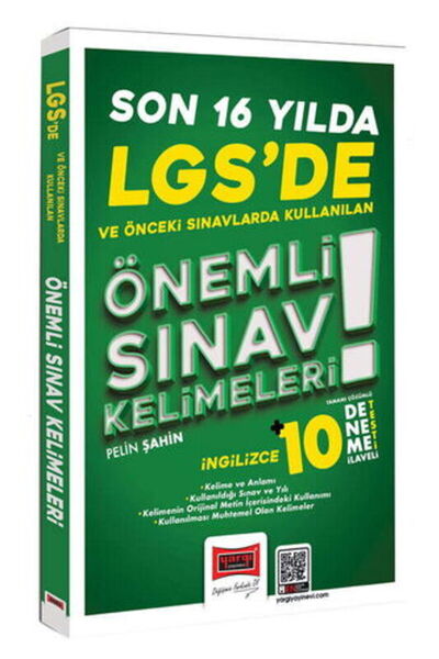 Yargı Yayınları Yargı LGSde Son 16 Yılda Kullanılan Önemli İngilizce Sınav Ke...