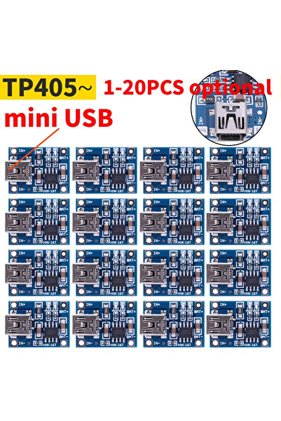 Choice6 قطعتان من وحدة شحن بطاريات الليثيوم 18650 TP405، من النوع C/Micro/Min...