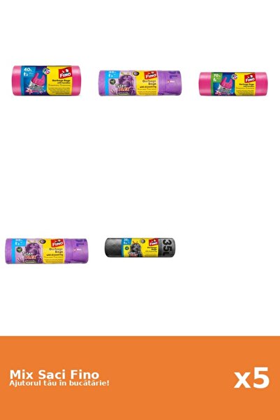 Fino Set 5 Saci Fino: 1x 40 l, 3x 35 l, 1x 70 l
