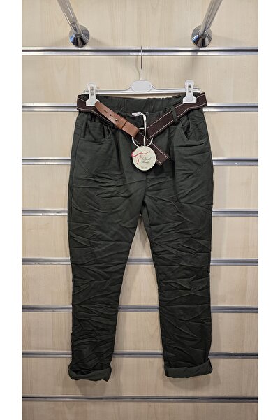 Park Moda Belted Plain Pattern Trousers