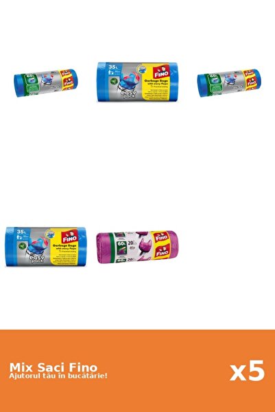 Fino Set 5 Saci Fino: 3x 20 buc, 2x 30 buc