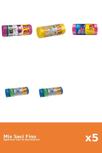 Fino Set 5 Saci Fino: 3x 20 buc, 1x 30 buc, 1x 40 l
