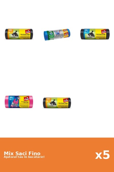 Fino Set 5 Saci Fino: 3x 30 buc, 1x 20 buc, 1x 40 l