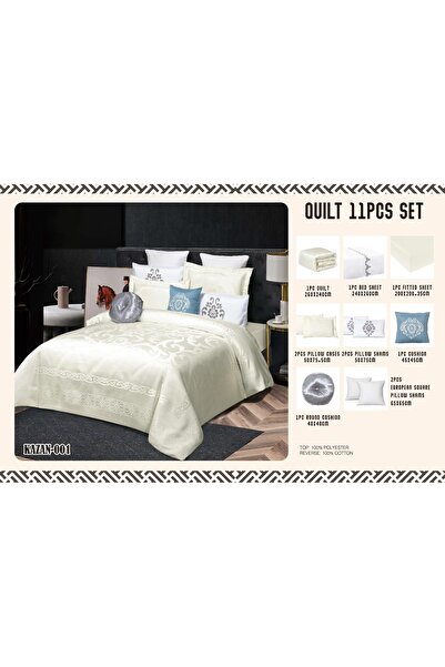 Kazane Kazan Jacquard Bridal Bedspread - 11 Pieces - Bag