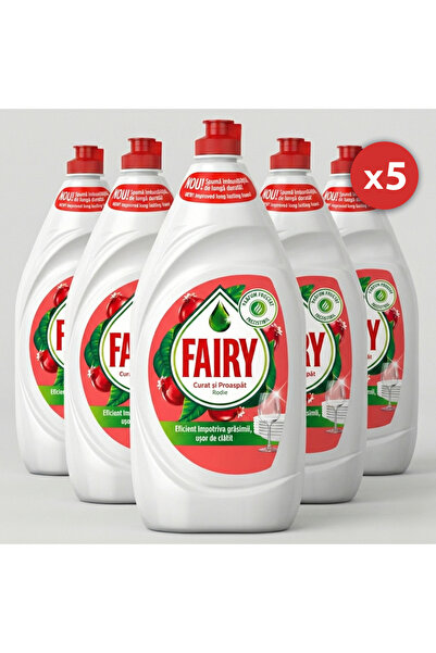 Fairy Set de 5 bucăți detergent lichid de vase 750 ml rodie