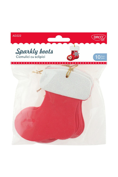 daço Accesorii craft - AD222 Cizmulici cu sclipici
