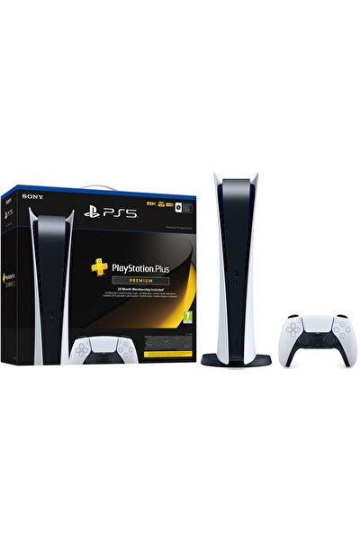 Sony Consolă PlayStation 5 Digital Edition, 825GB, Alb + PlayStation Plus Pre...