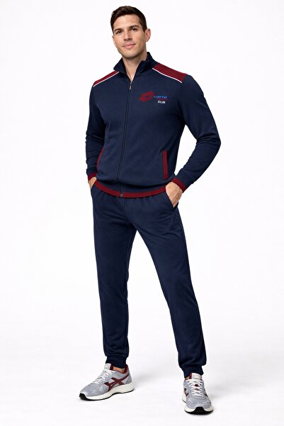 Lotto Men's tracksuit LA2039, set of zippered sweatshirt and pants, regular fit