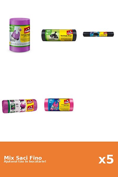 Fino Set 5 Saci Fino: 1x 60l, 2x 20 buc, 1x 120 l, 1x 40 l