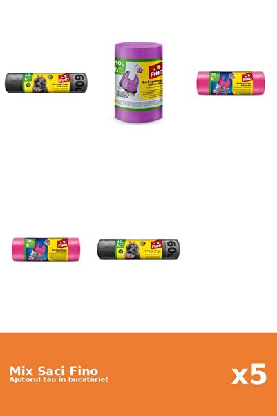 Fino Set of 5 Fino Bags: 2x 60 l, 1x 60l, 2x 70 l