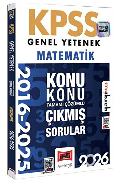 Yargı Yayınları Yargı 2026 KPSS Matematik Çıkmış Sorular 2016-2025 Konu Konu ...