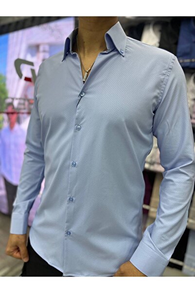 PASSERO Slim Fit V-Neck Cold Print Lycra