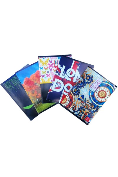 Linomag Set de 5 caiete de matematică, Linomag®, copertă lucioasă multicoloră...