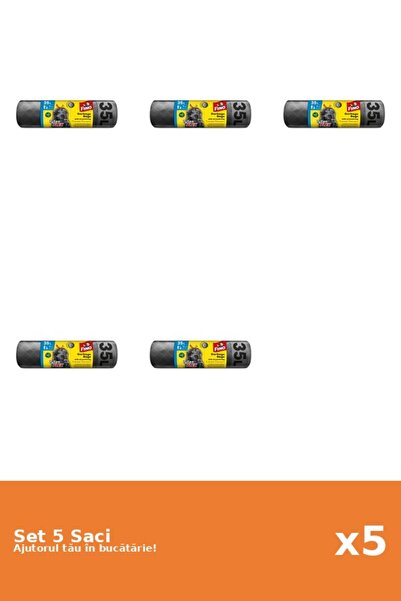 Fino Set of 5 Tytan Flex drawstring bags, 35 l, 15 pieces