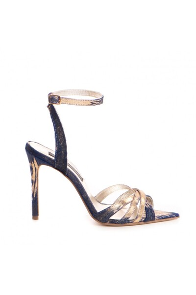 The 5th Element Women's sandals made of genuine leather, purple, Ana