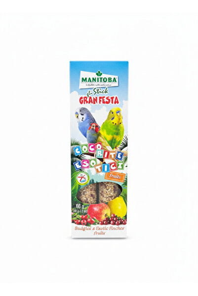 Manitoba Gran Festa Fruit Sticks for Budgies & Exotic Finches (60g)