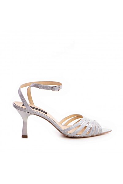 The 5th Element Selena Silver Glitter Genuine Leather Bridal Sandals