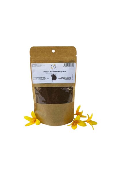 KSpices - Vanilie din Madagascar 100gr, Pudra Vanilie de Madagascar, Calitate...