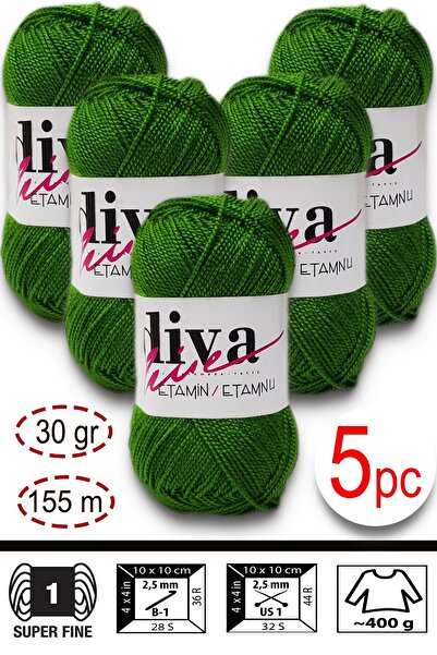 Diva İplik Etamin-Processing Orlon-Wayuu Bag String 36 Sheets (Pack of 5)