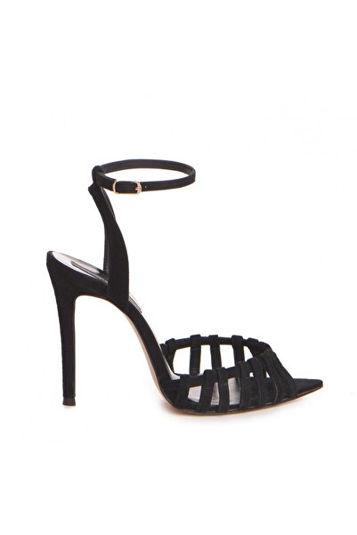 The 5th Element Women's sandals made of genuine leather, Black Kris