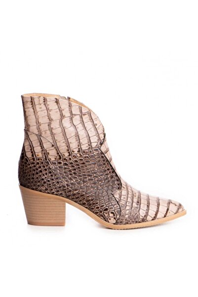 The 5th Element Ciocate dama Piele Naturala Print Bej Bronx