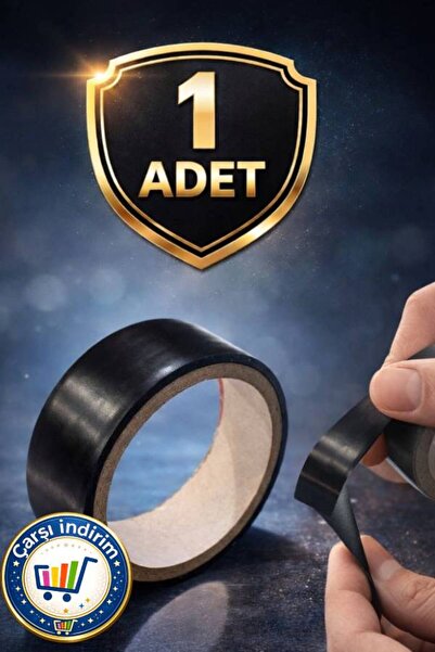 nistabolje 1 Adet Siyah Elektrik İzolasyon Bandı Kablo Bandı Pvc İzole Bant