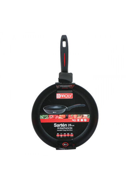 Generic Stylish design pan with non-stick surface, 28 cm