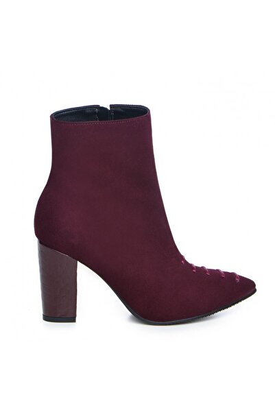 The 5th Element Women's Boots Natural Leather Burgundy Gia