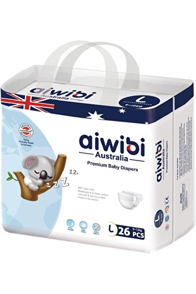 Aiwibi Ultra-thin Premium Baby Diapers Cotton-like, Anti-irritation, Size L (...