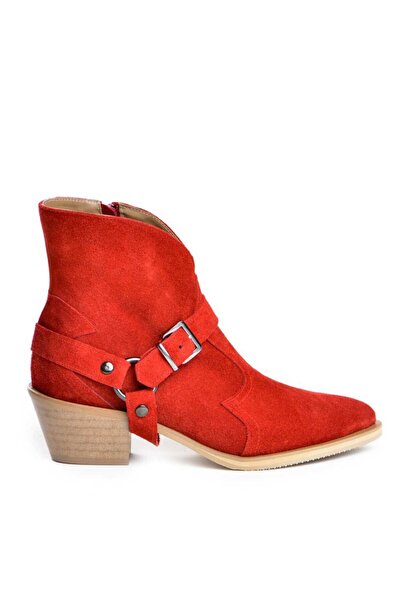 The 5th Element Women's Boots Natural Leather Red Bronx