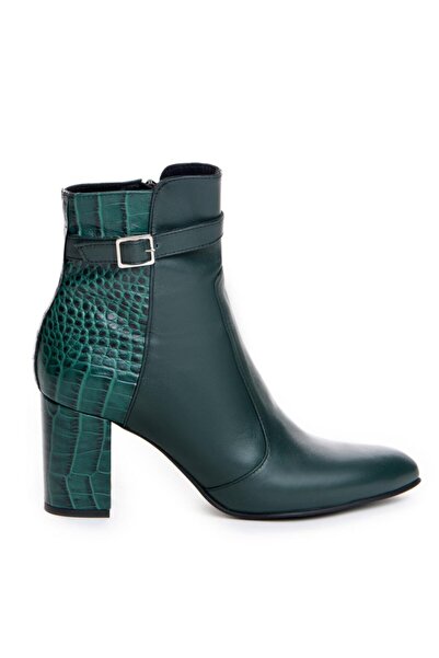 The 5th Element Women's Boots Natural Leather Green Eva