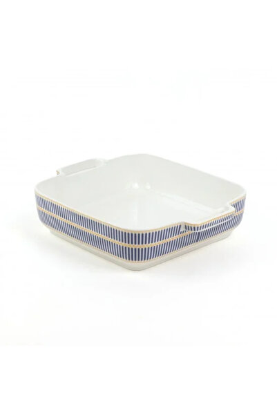 Generic صينية فرن سيراميك بتصميم زخرفي أزرق